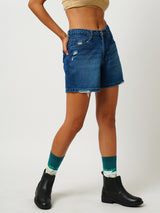 K4041 High Rise Slim Shorts