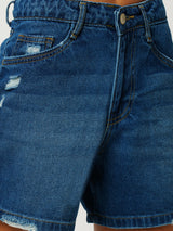 K4041 High Rise Slim Shorts