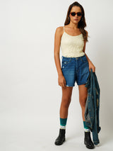 K4041 High Rise Slim Shorts