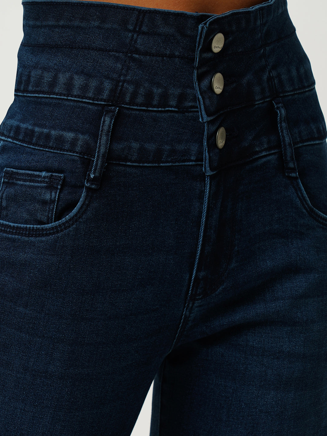 Women Dark Blue Super High-Rise Super Skinny Jeans