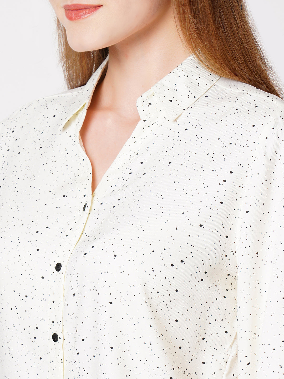 Women Dots Printed Shirt