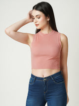 Women Peach Solid Full Length Topwear
