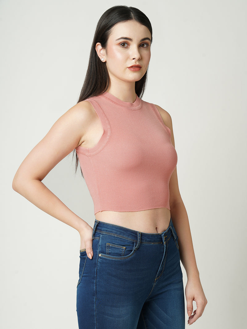 Women Peach Solid Full Length Topwear