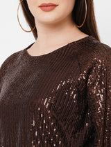 Women Brown Solid Full Length Tops