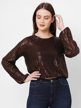 Women Brown Solid Full Length Tops