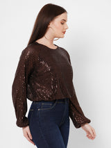 Women Brown Solid Full Length Tops