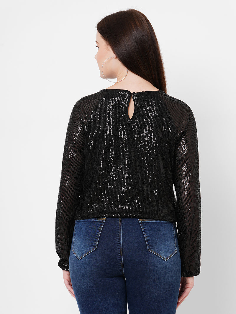 Women Black Solid Full Length Tops