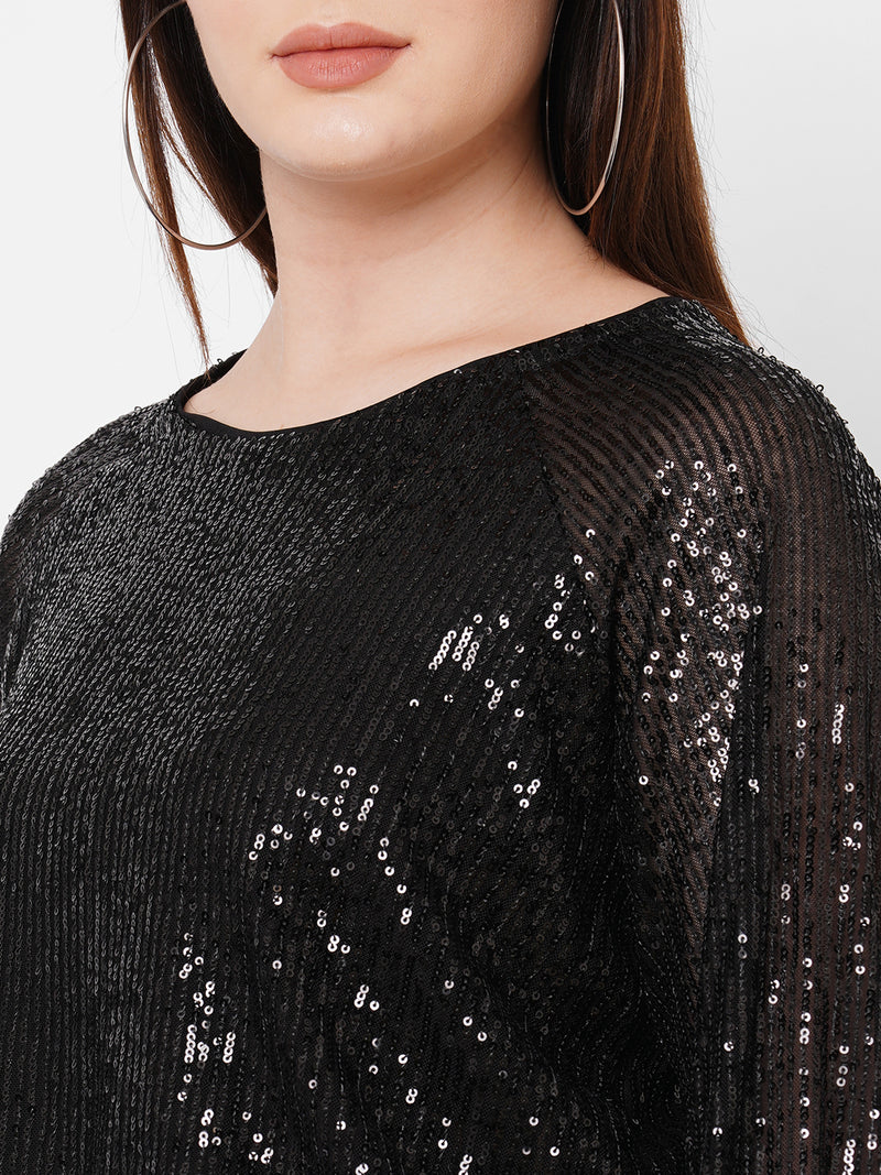 Women Black Solid Full Length Tops