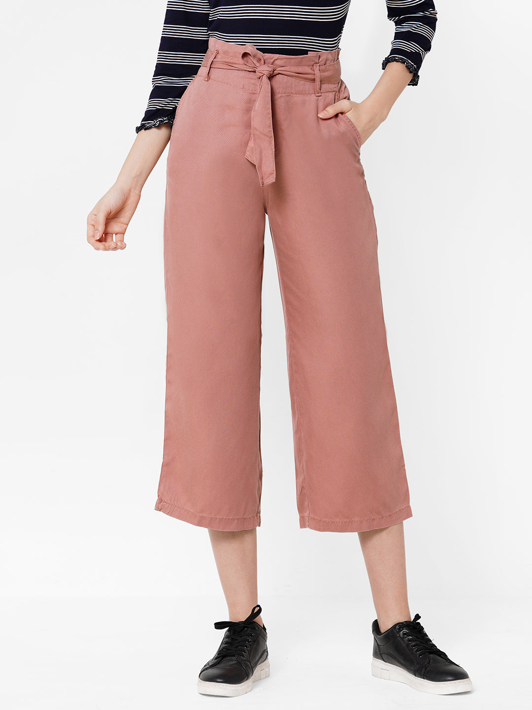 Women Blush Pink Culottes