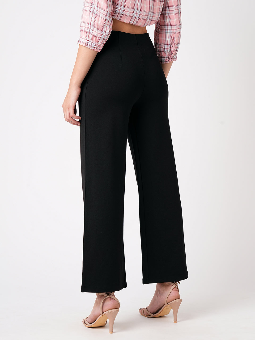 Women High-Rise Wide Leg Treggings