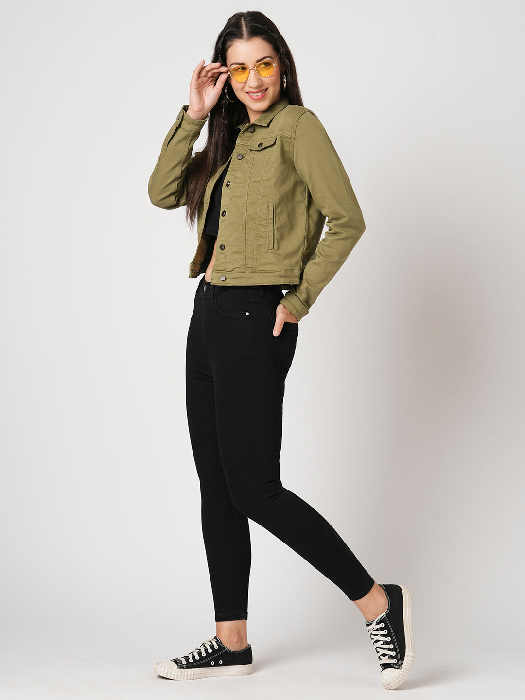 Women Black High-Rise Skinny Jeggings