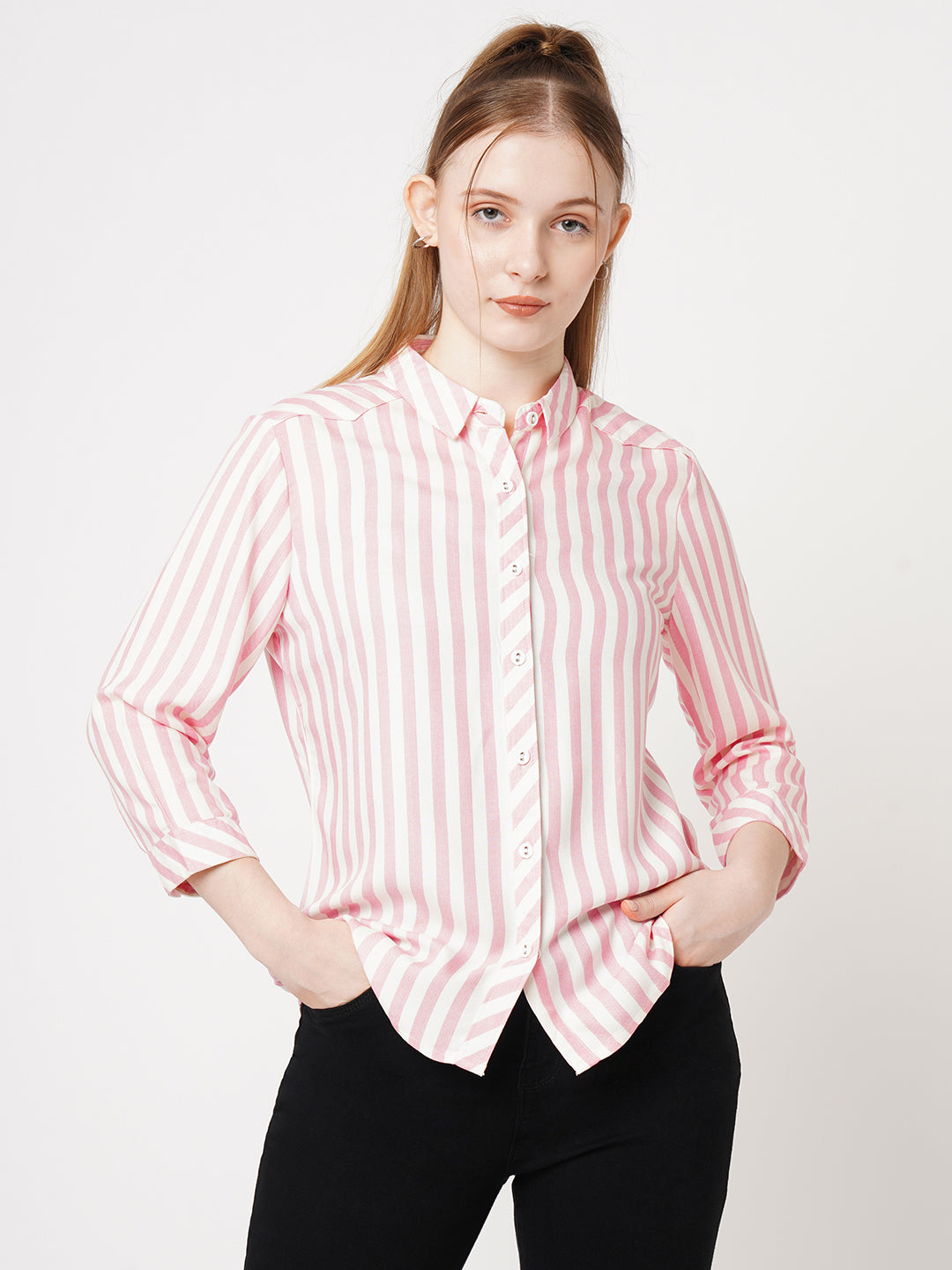 Women Striped Shirt