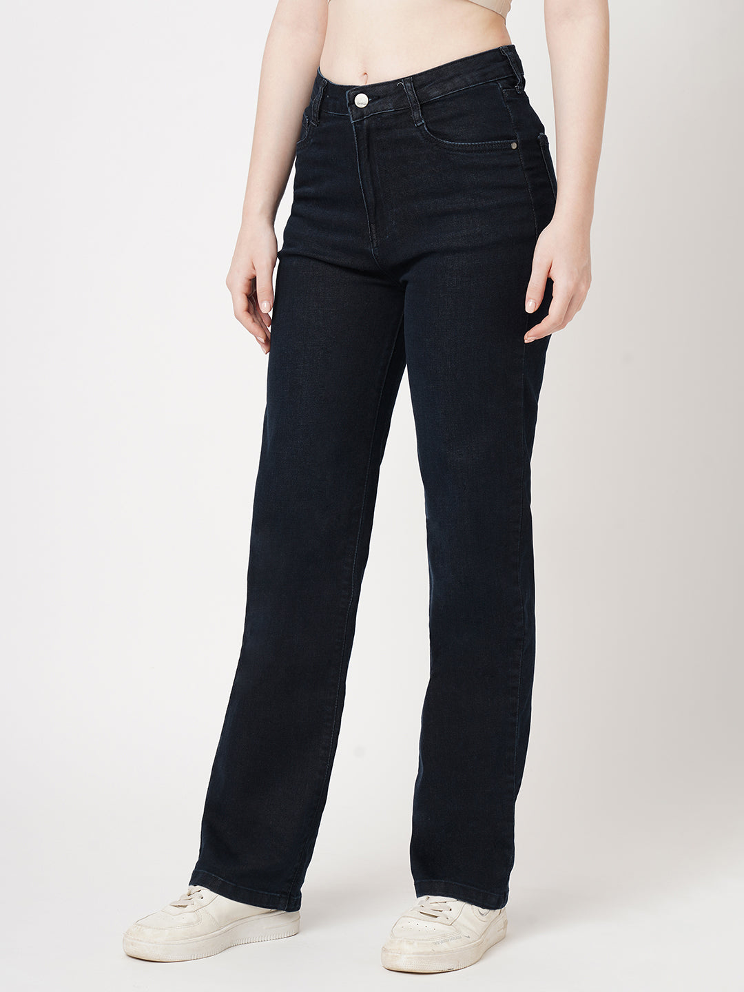 Women High-Rise Loose Straight Jeans