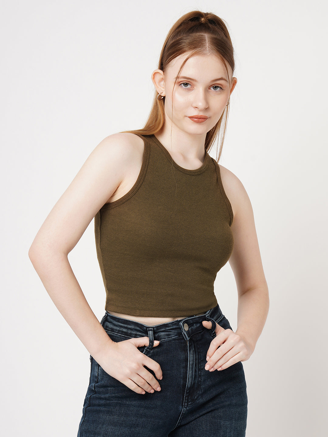 Women Ribbed Tank Top
