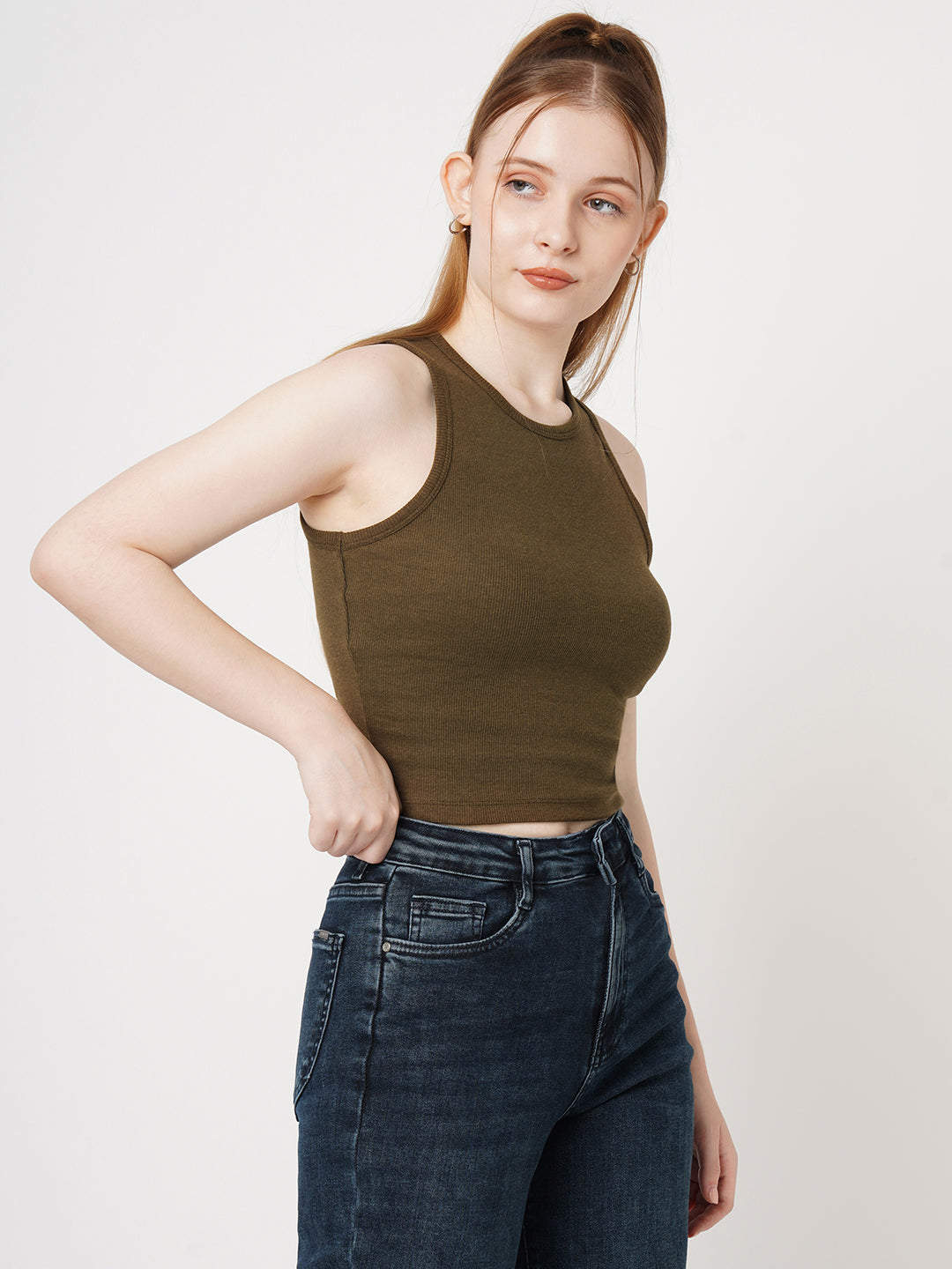 Women Ribbed Tank Top