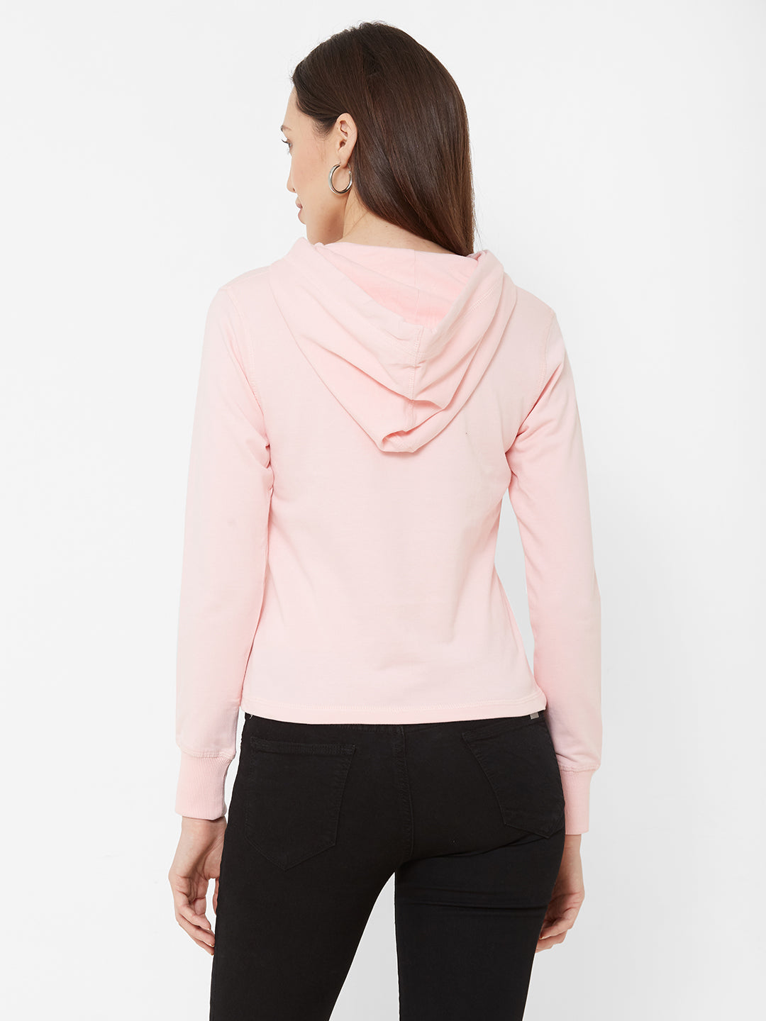 Women Lotus Pink Hood T-Shirt