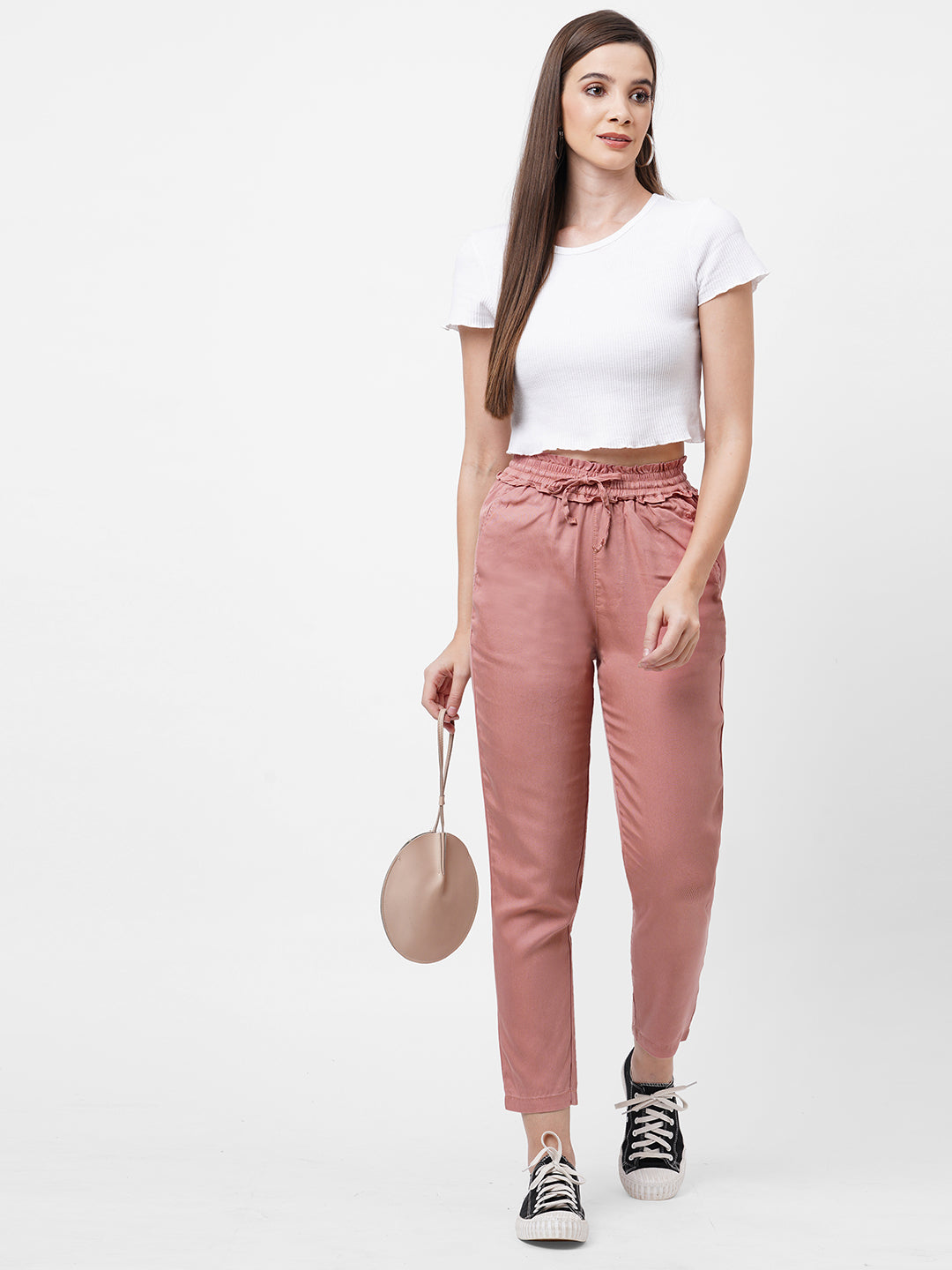 Women Blush Pink Paper Bags
