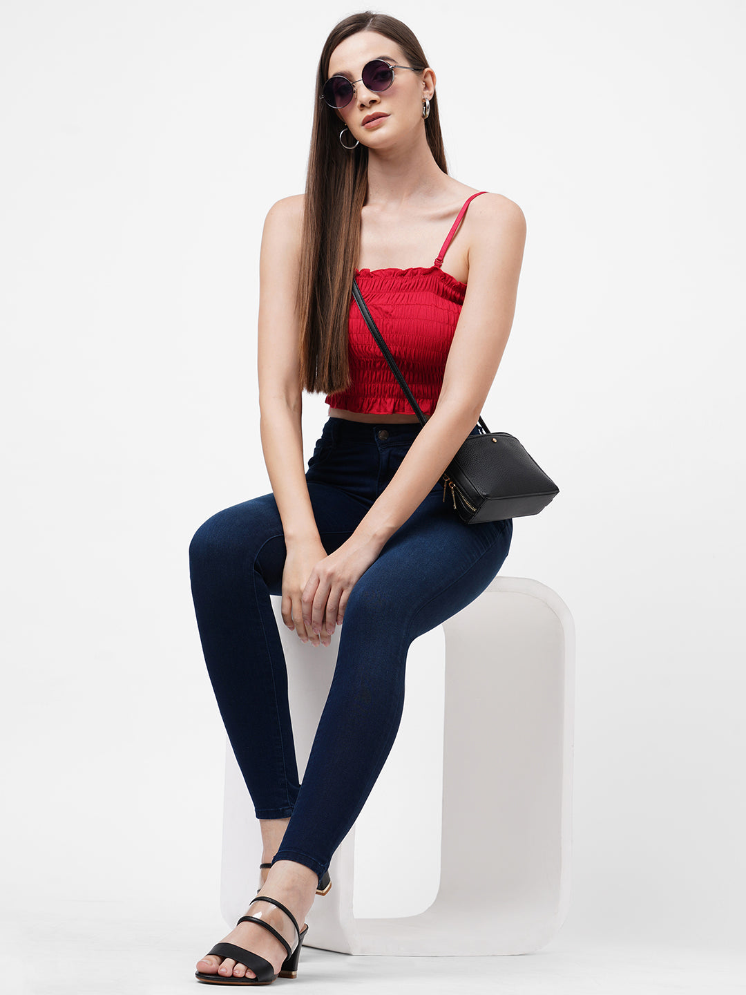 Women Mid-Rise Push Up Super Skinny Jeans