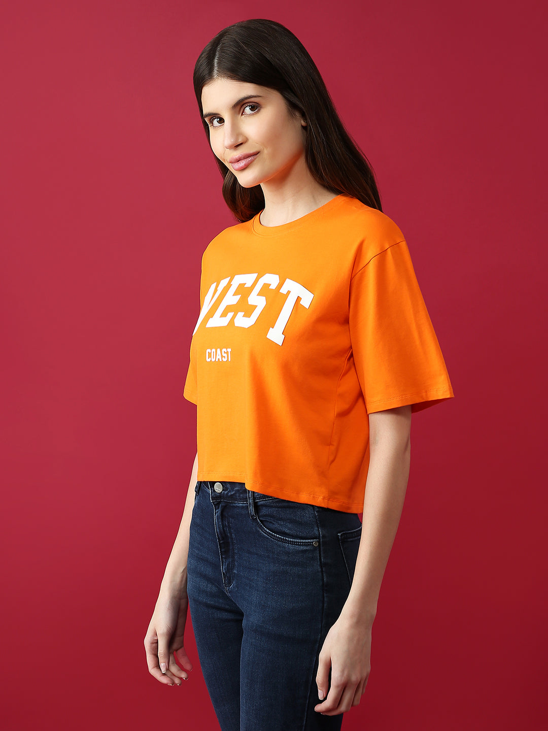 Women Slim Fit Printed Graphic Tees