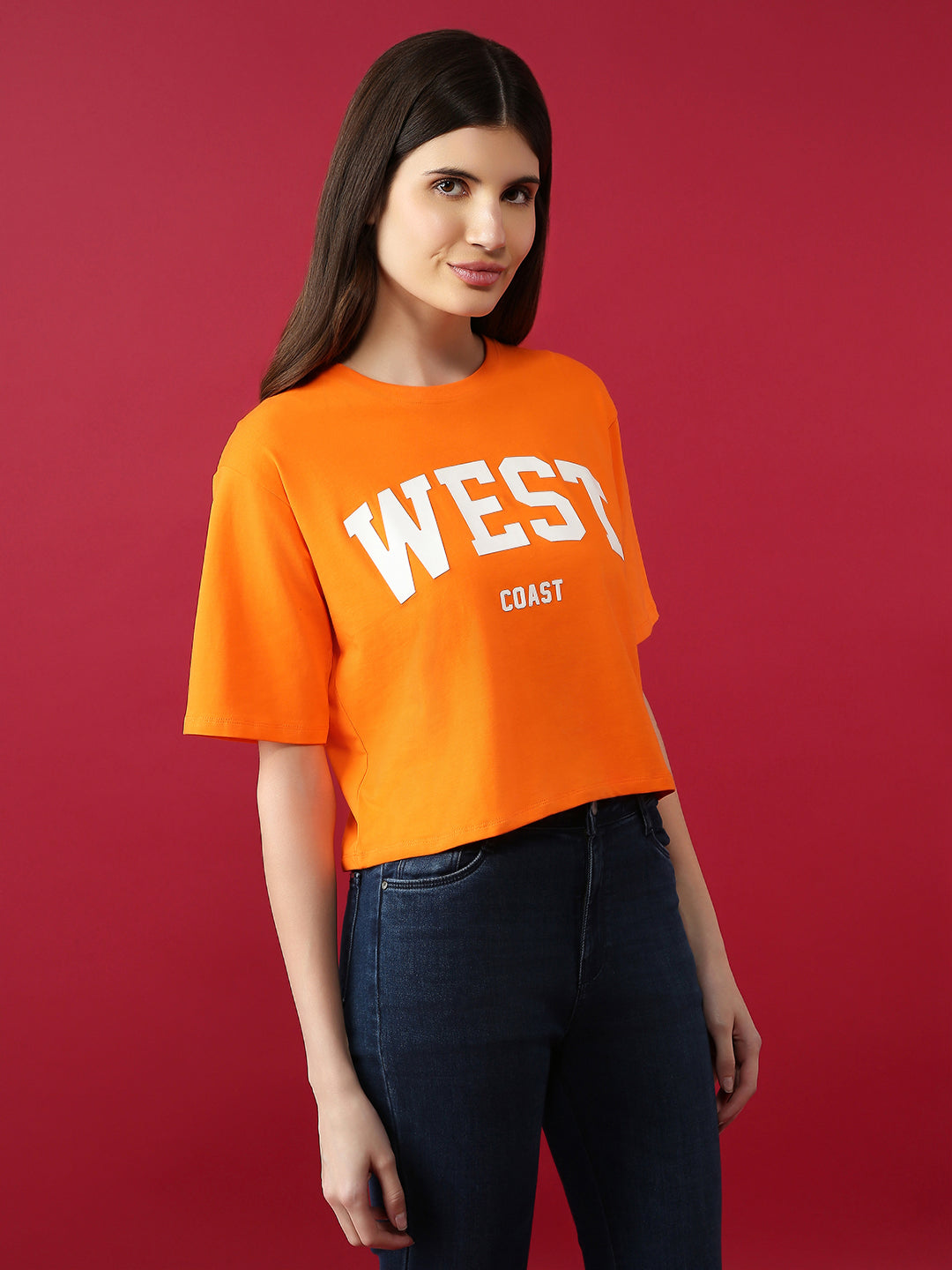 Women Slim Fit Printed Graphic Tees