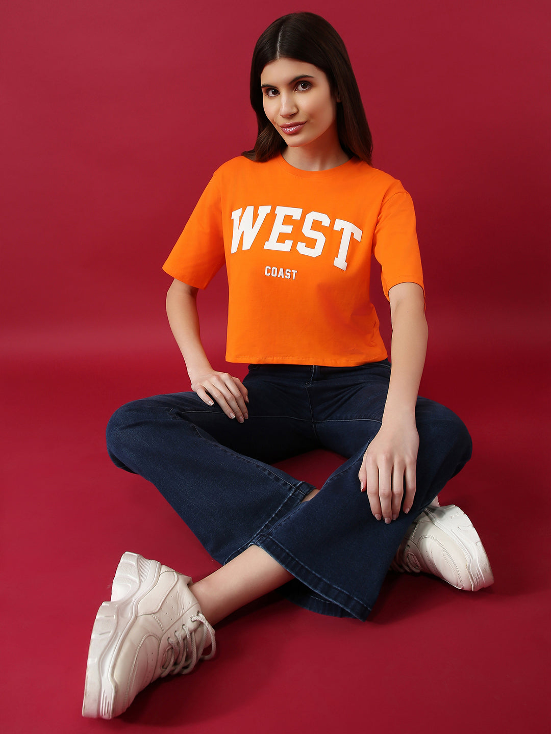 Women Slim Fit Printed Graphic Tees