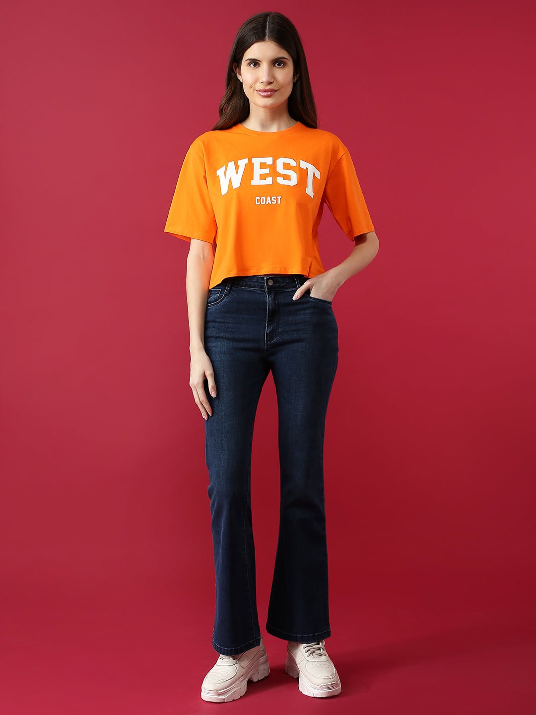 Women Slim Fit Printed Graphic Tees