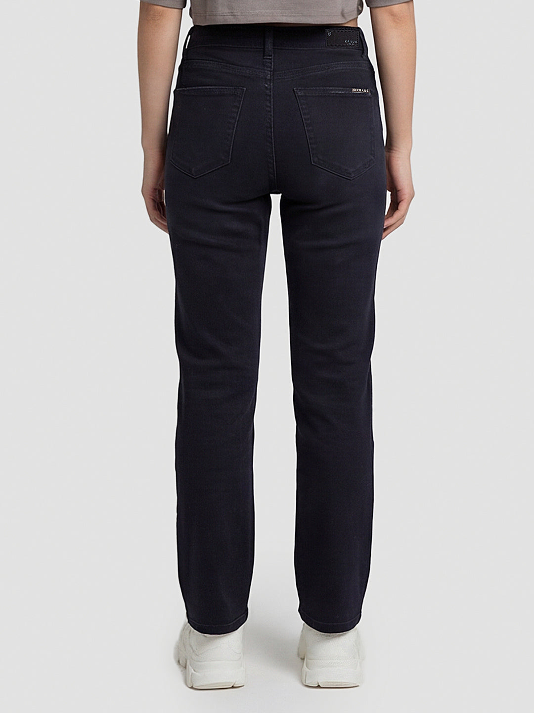 Women Indigo High-Rise Slim Straight Fit Jeans