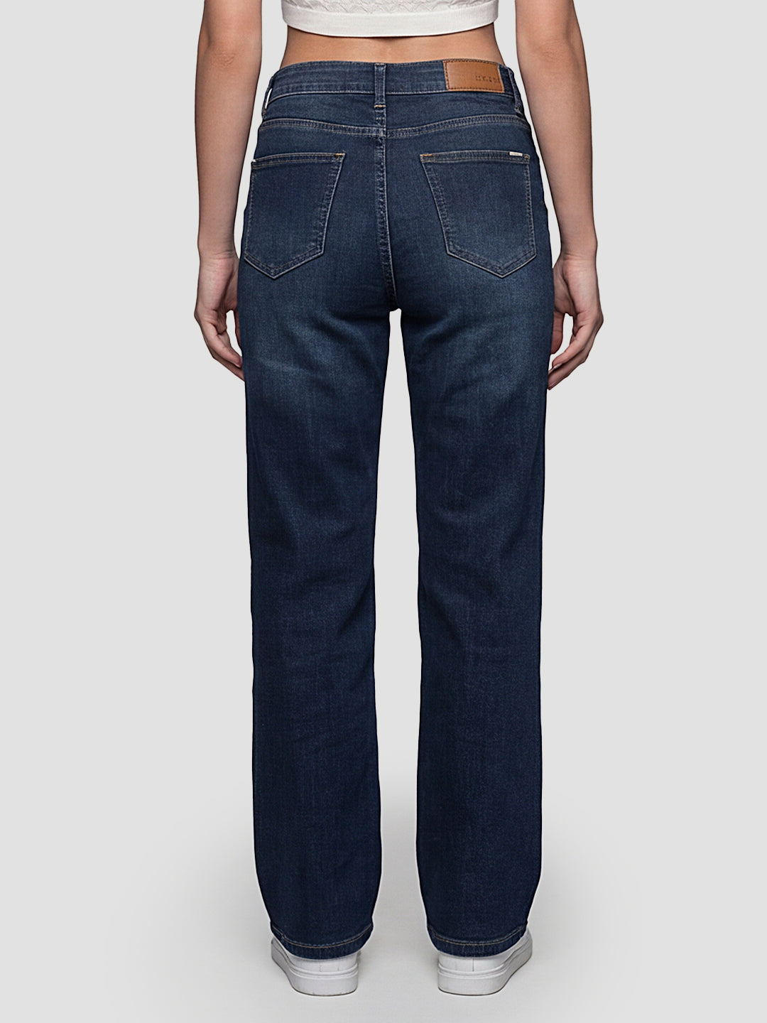 Women Blue High-Rise Wide Leg Jeans