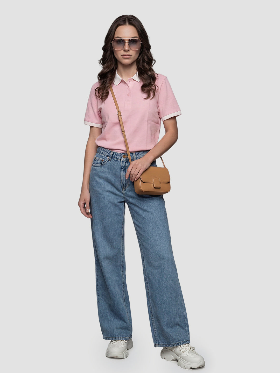 Women Blue High-Rise Super Wide Leg Jeans