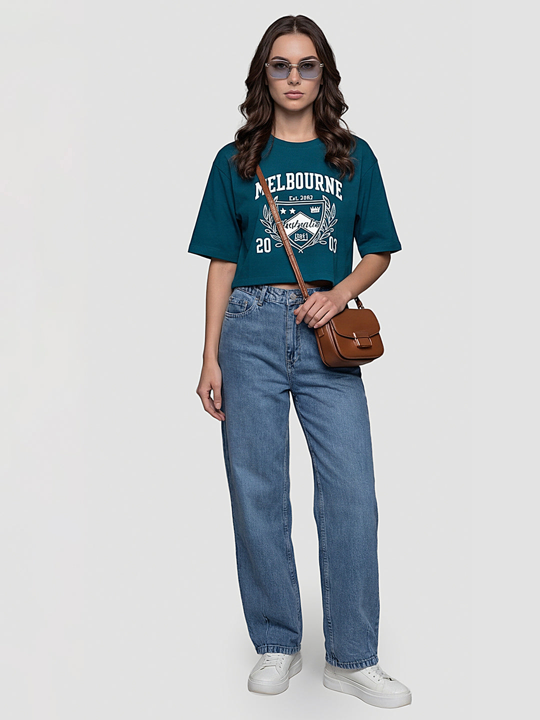 Women Blue High-Rise Baggy Barrel Jeans