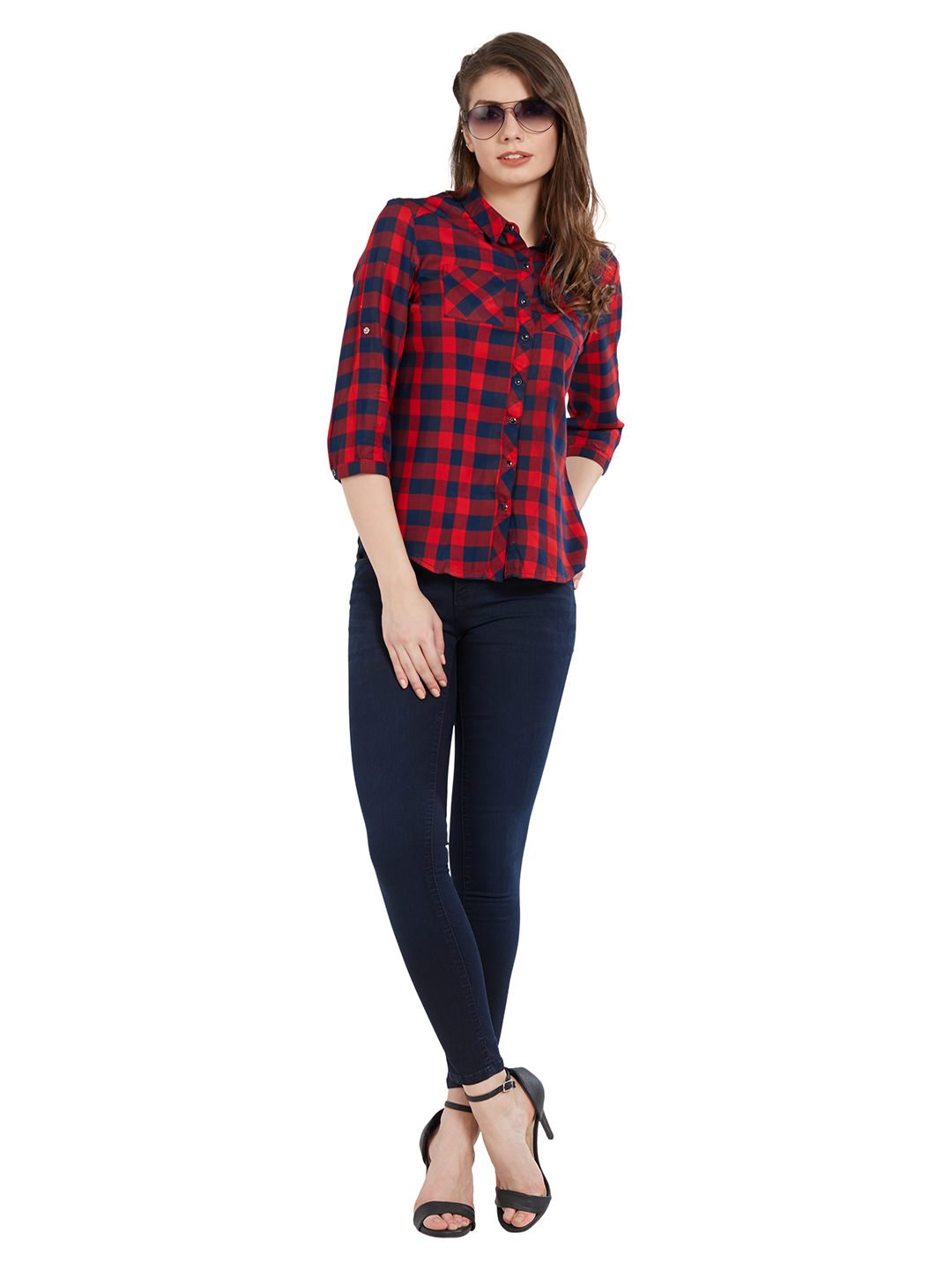 Women Blue Mid-Rise Skinny Jeans