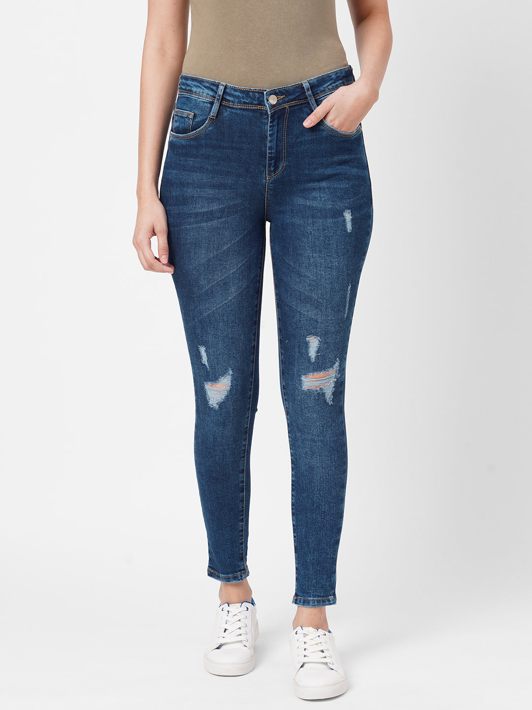 Women Mid-Rise Skinny Jeans