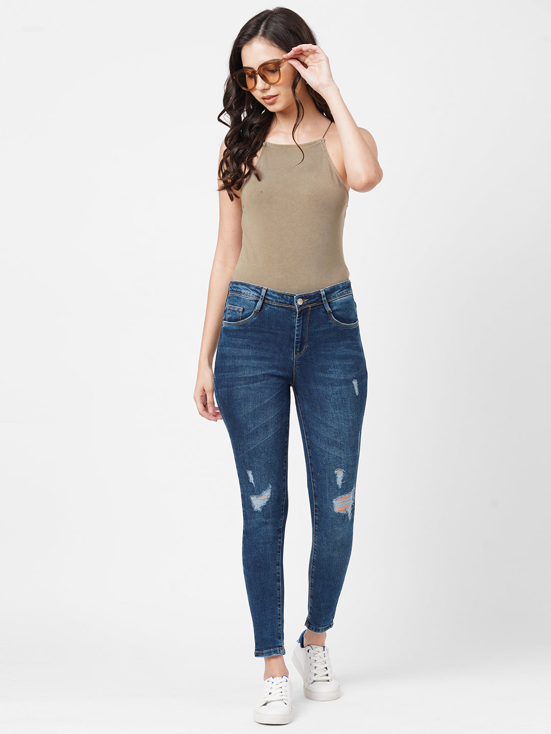 Women Mid-Rise Skinny Jeans