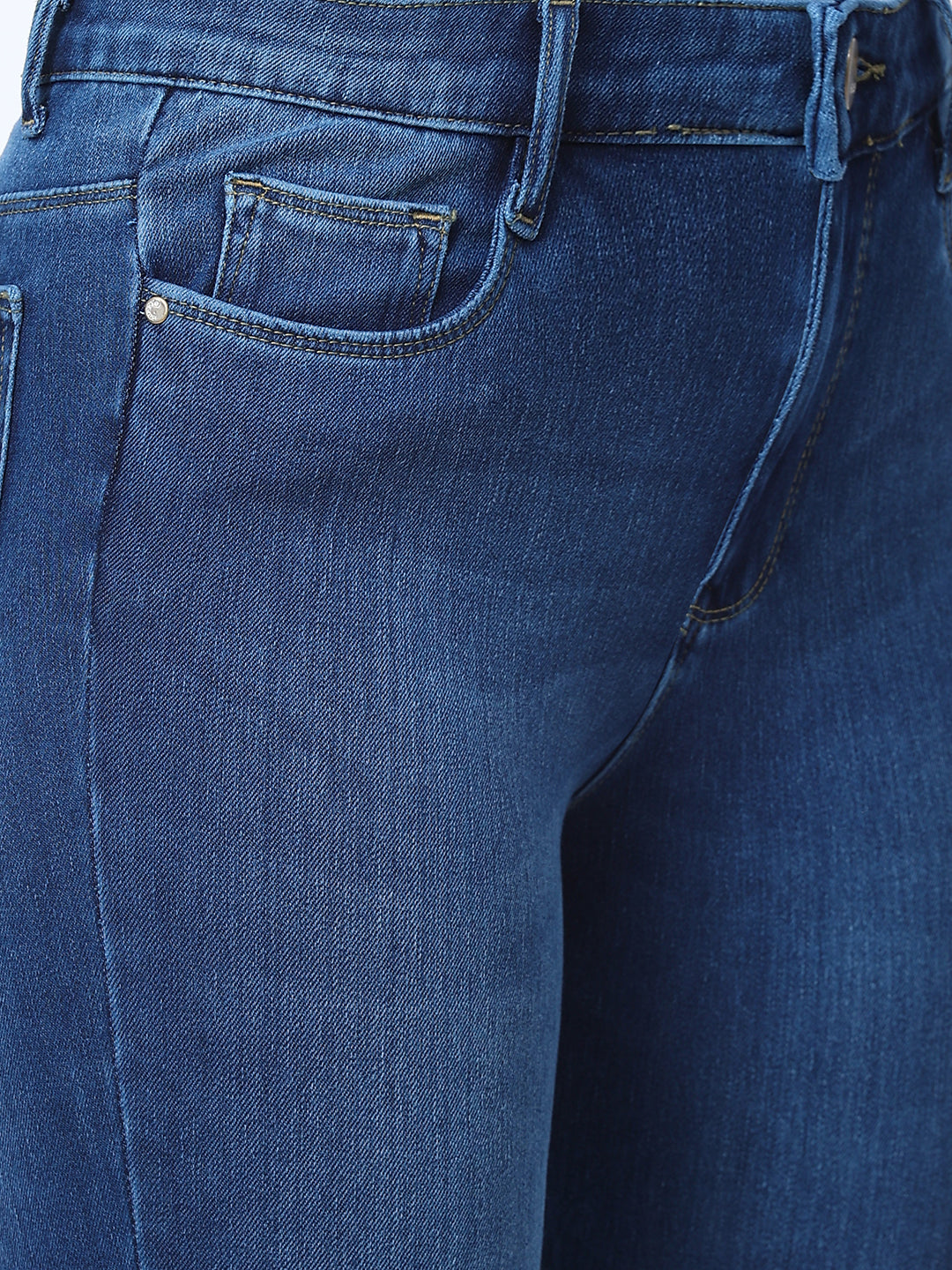 Women Light Blue High-Rise Skinny Jeans