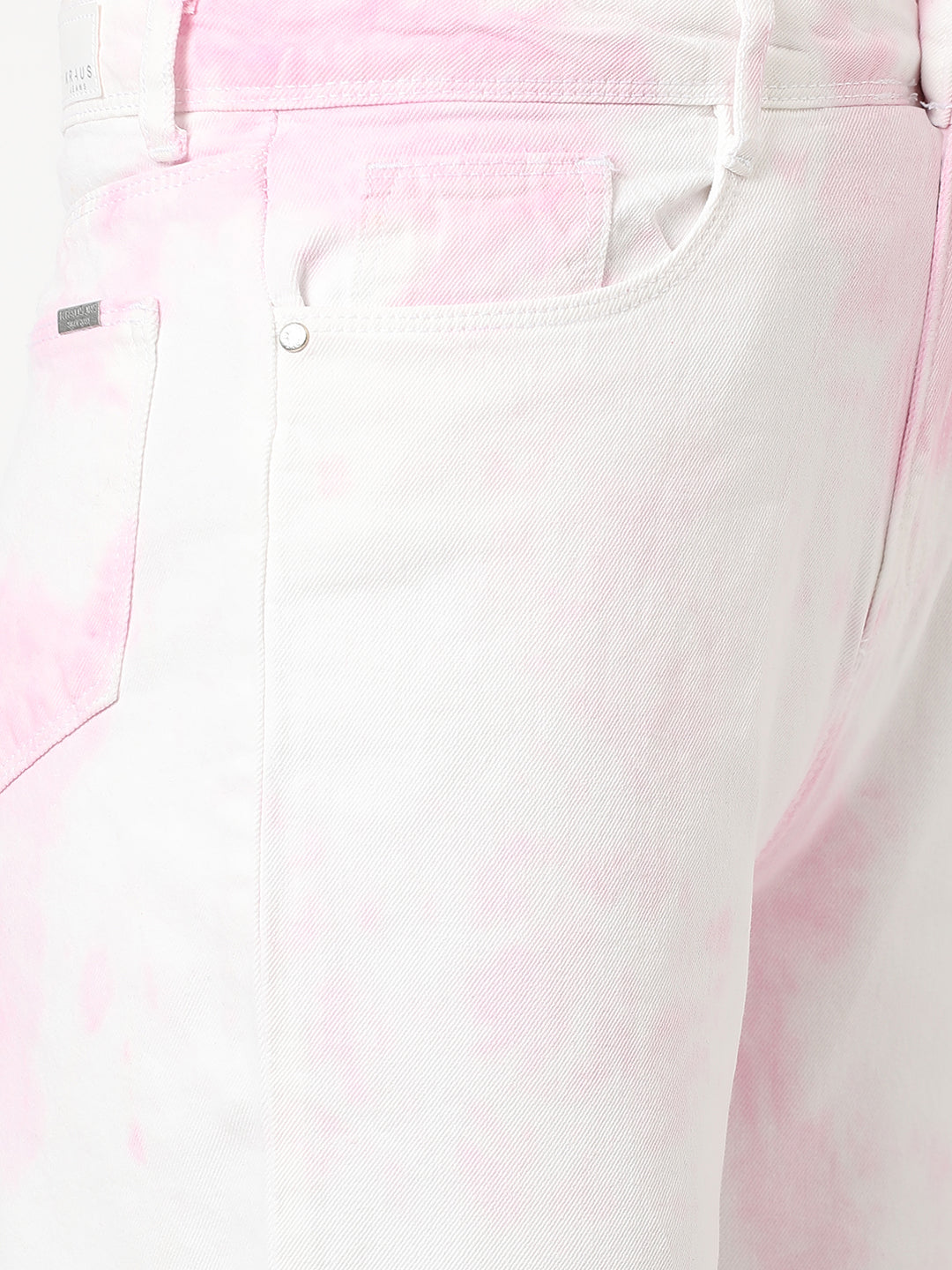Women Fuchsia High-Rise Wide Leg Jeans
