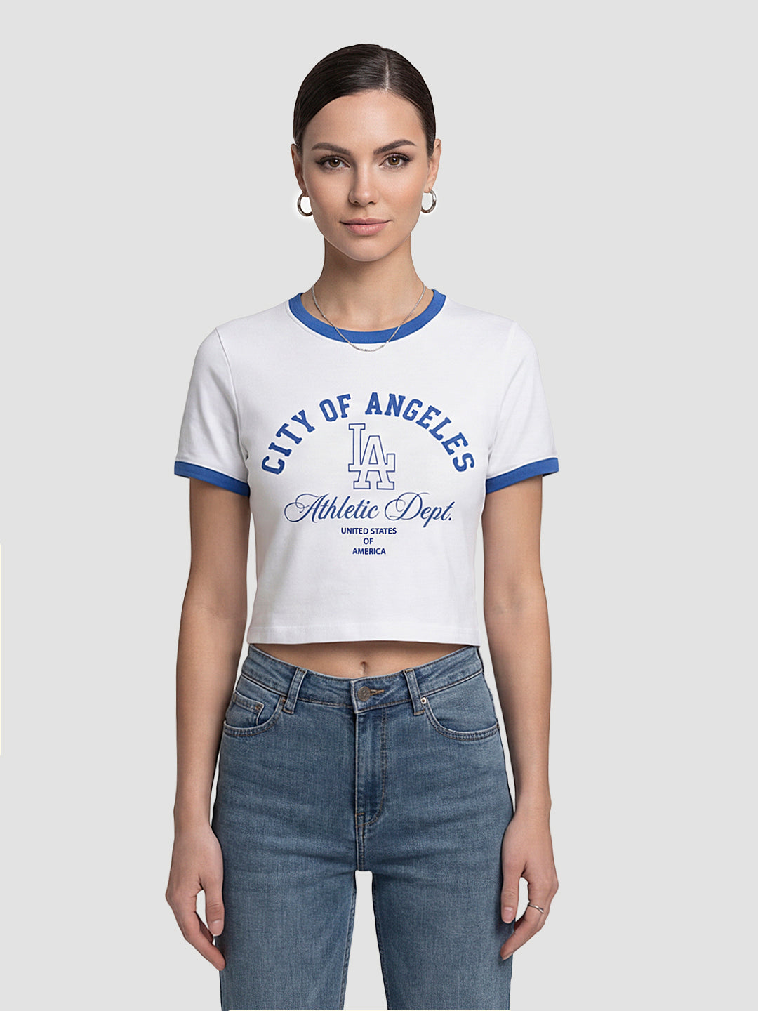 Women White Genz Tees