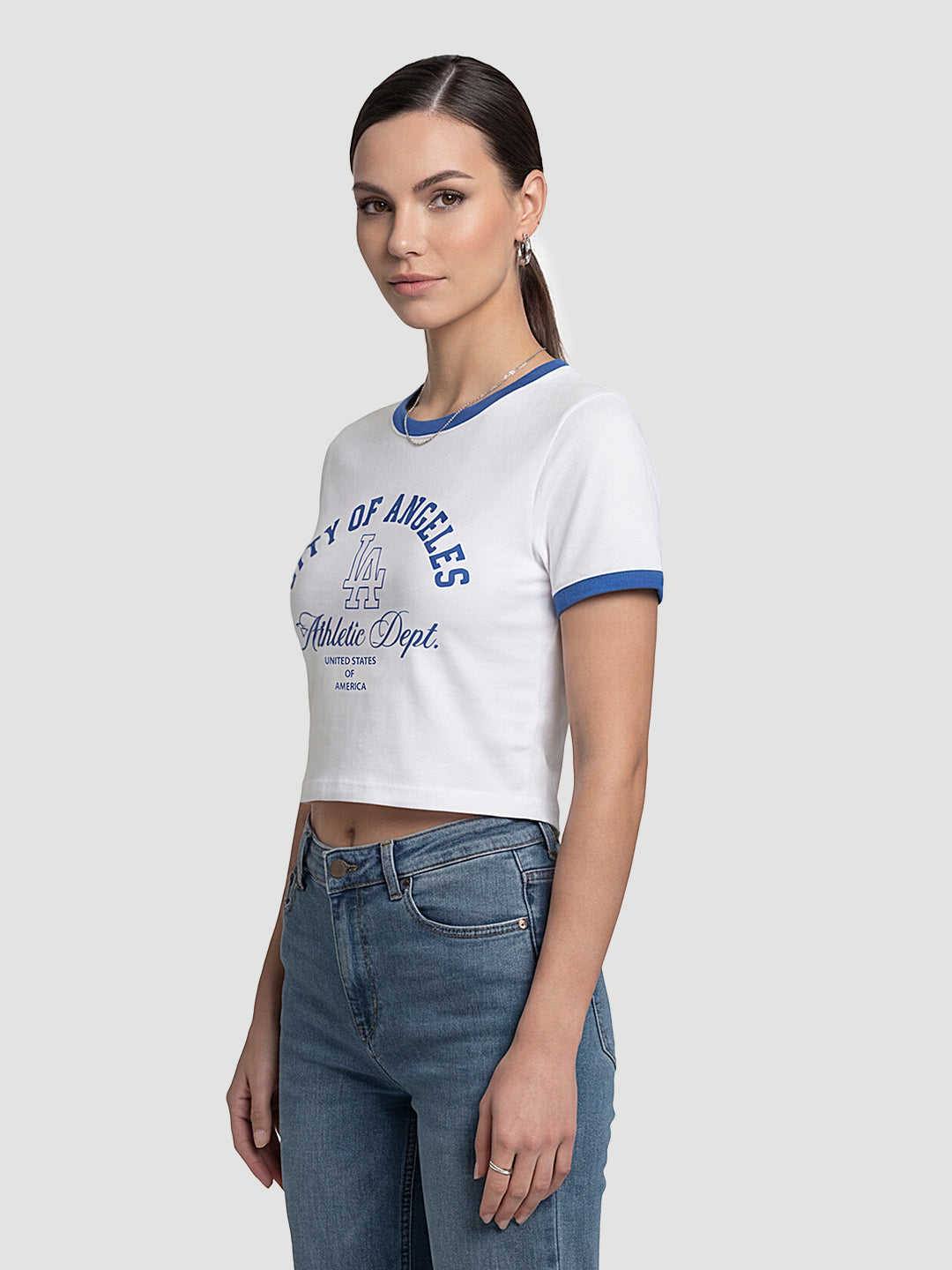 Women White Genz Tees