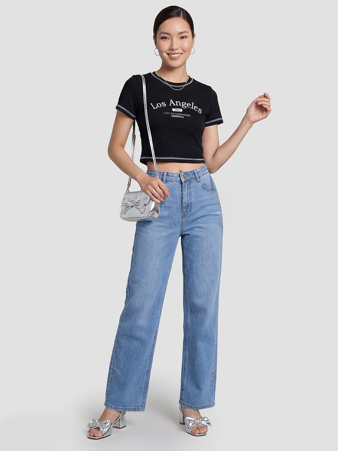 Women Black Genz Tees