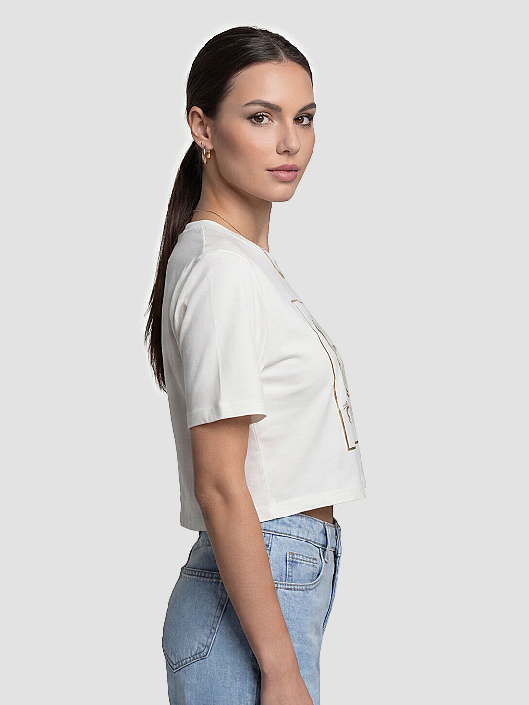 Women Off White Graphic T-Shirt