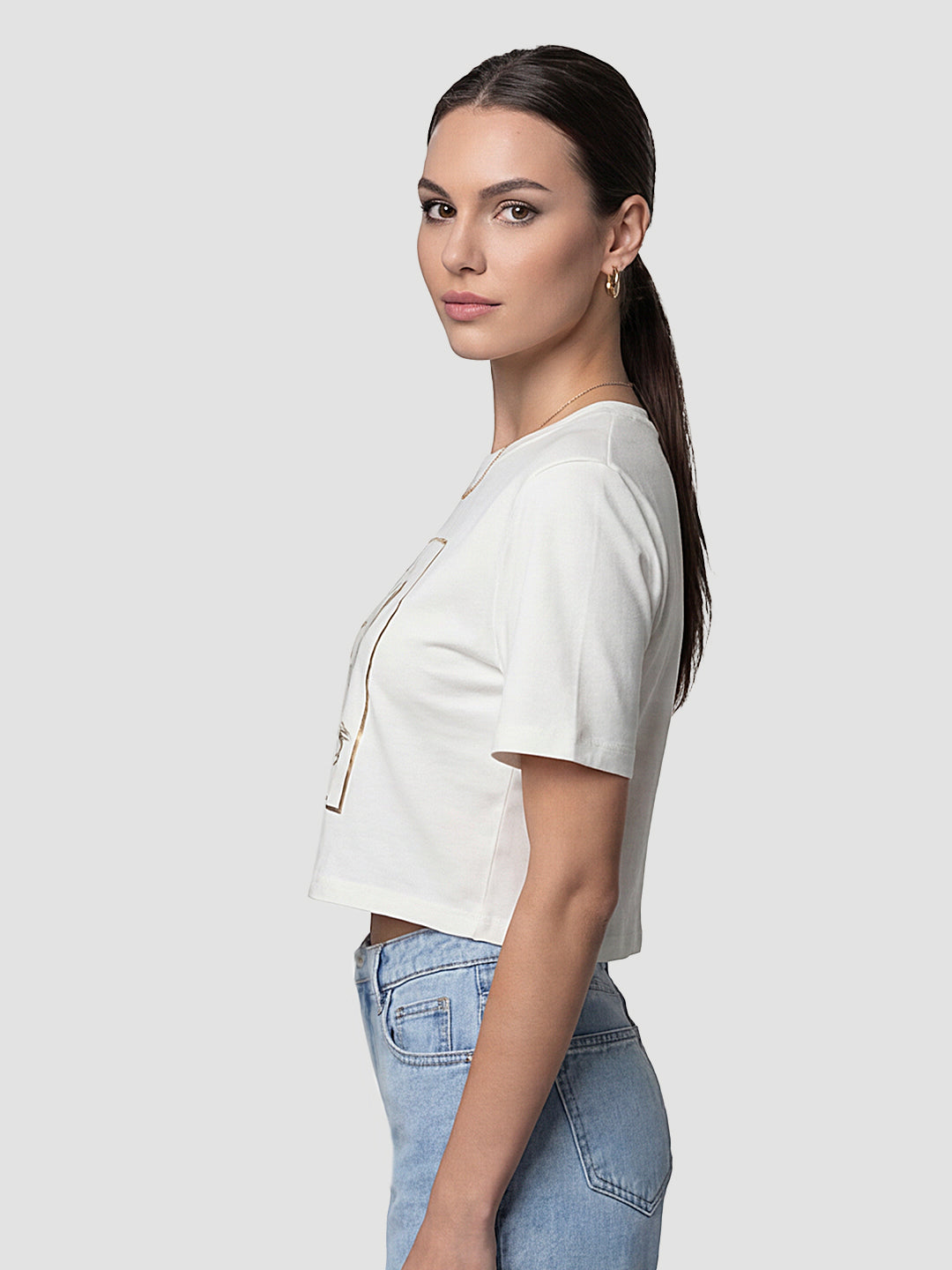 Women Off White Graphic T-Shirt