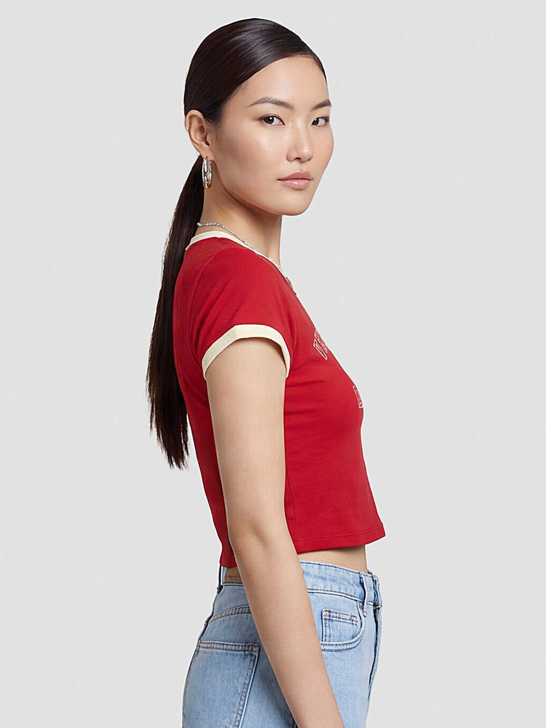Women Red Genz Tees