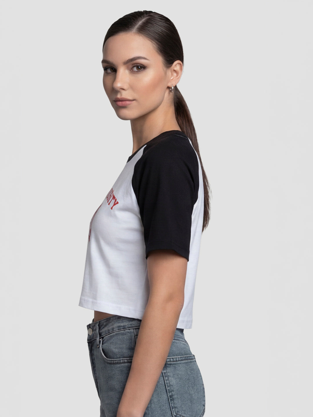 Women White/Black Genz Tees