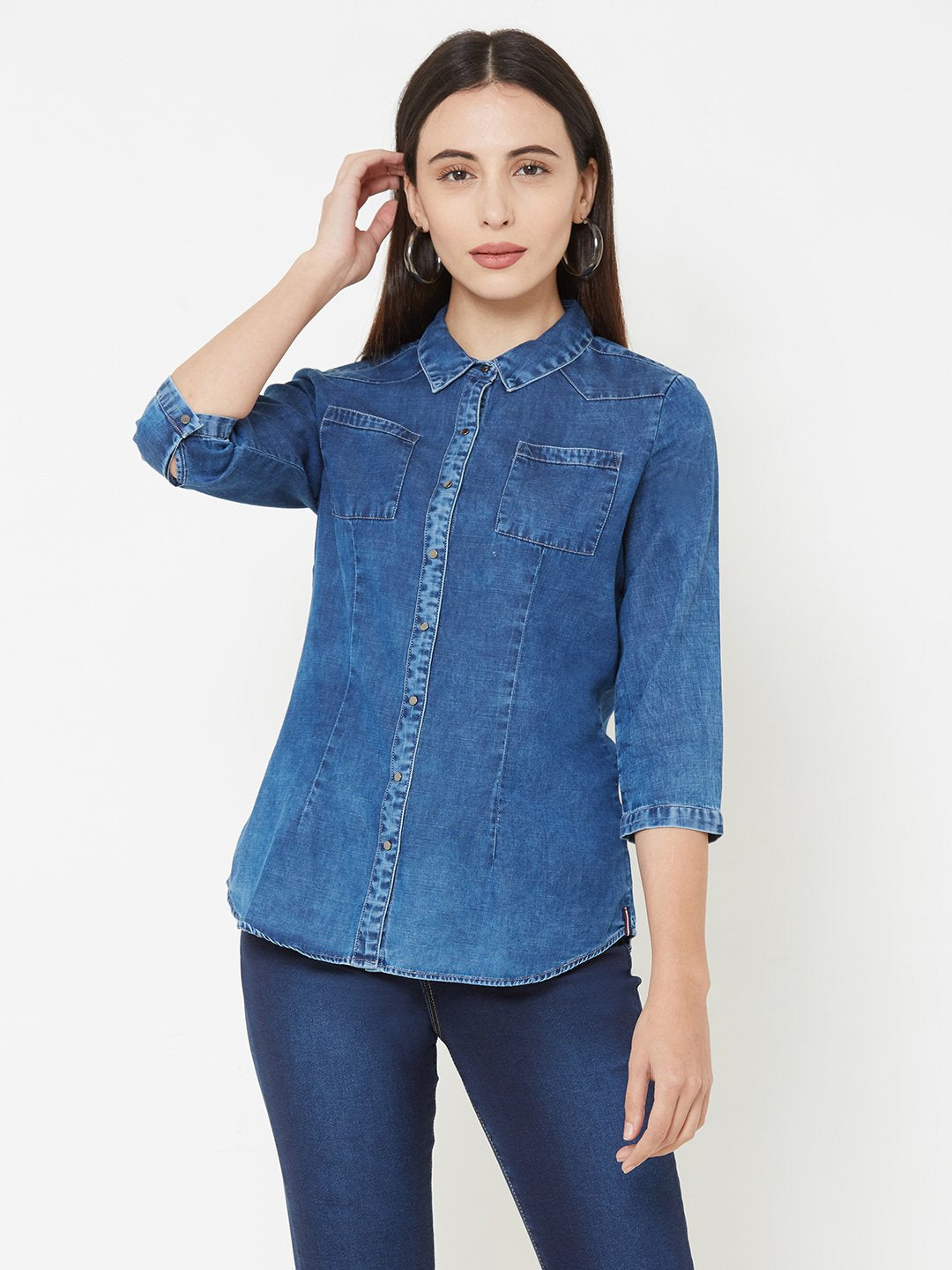 Women Dark Blue Top