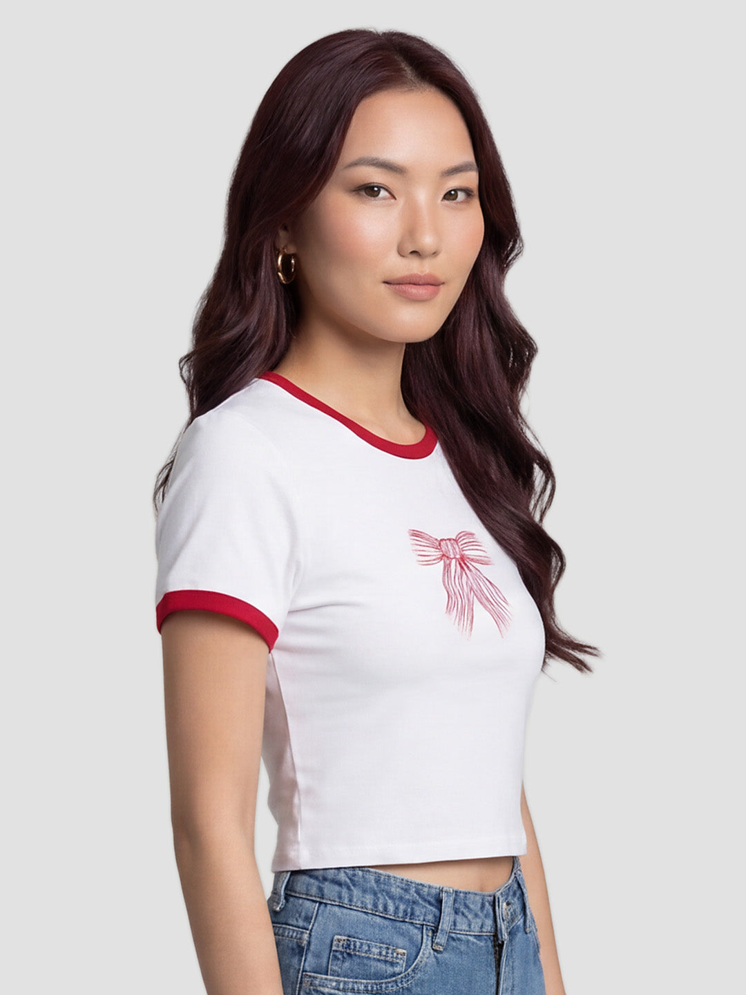 Women White Genz Tees