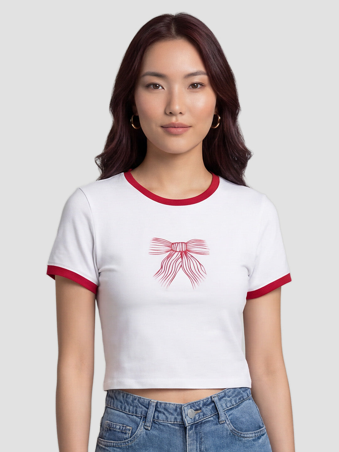 Women White Genz Tees