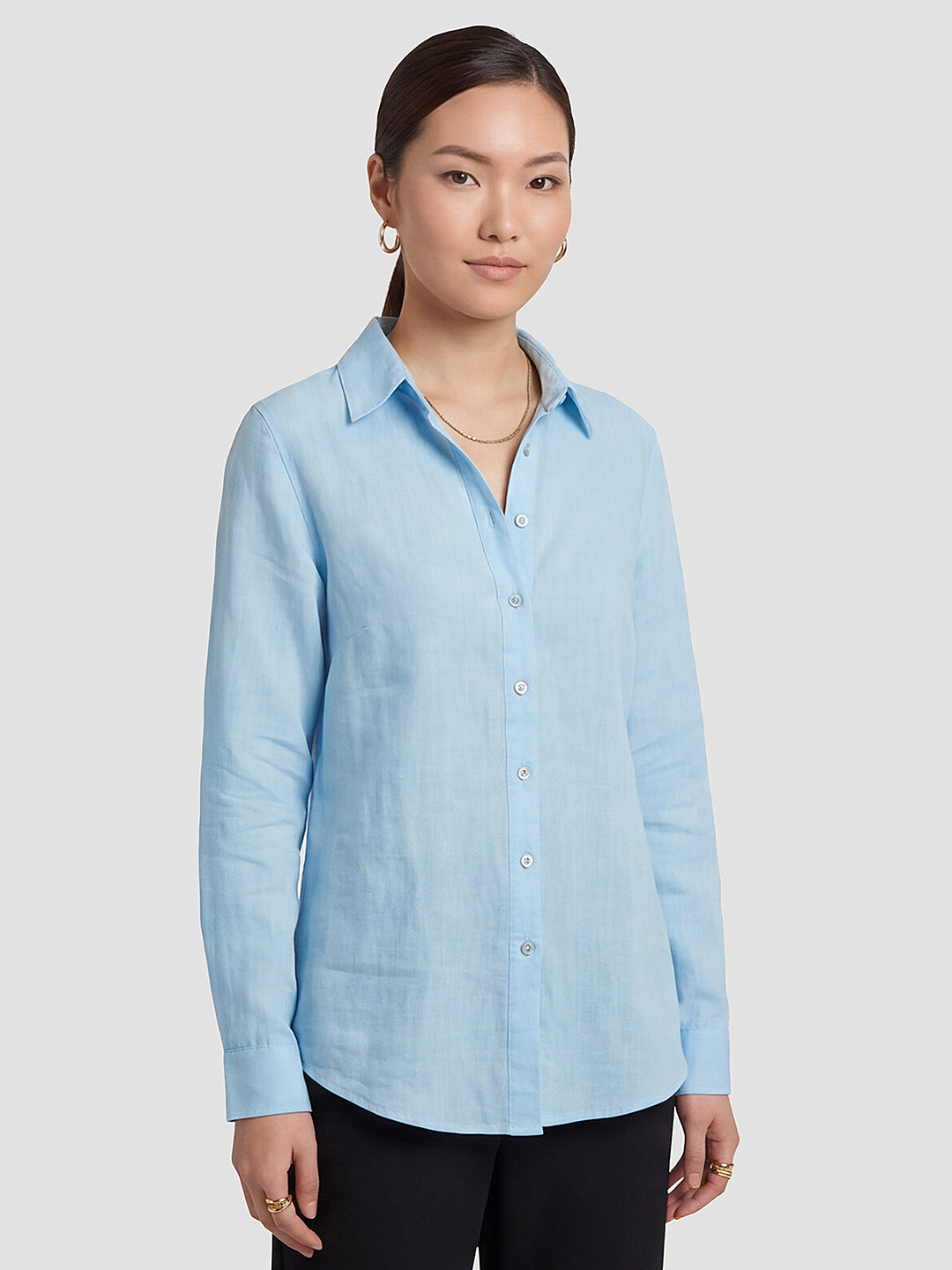 Women Sky Oversized Shirt
