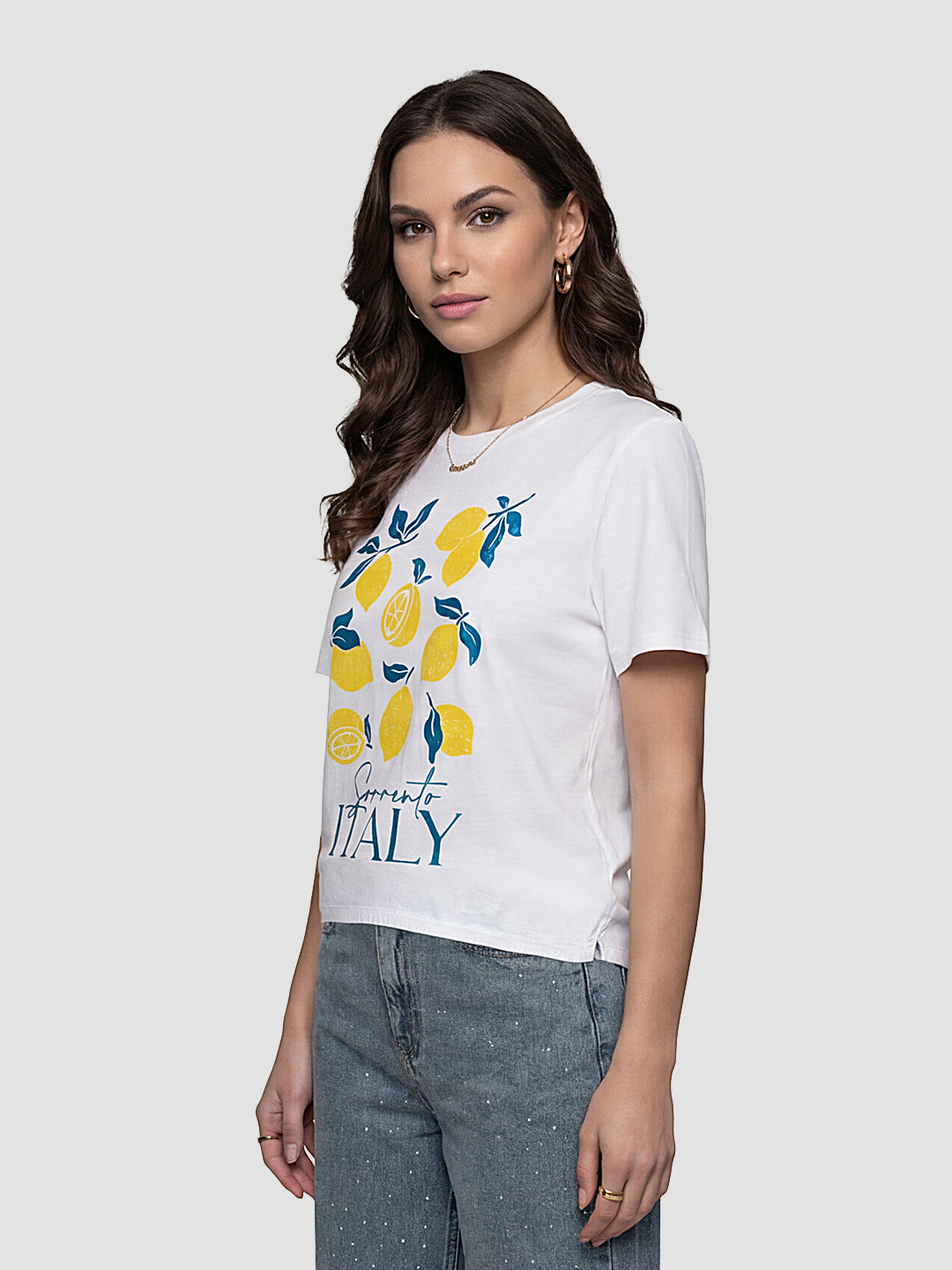Women White Graphic T-Shirt