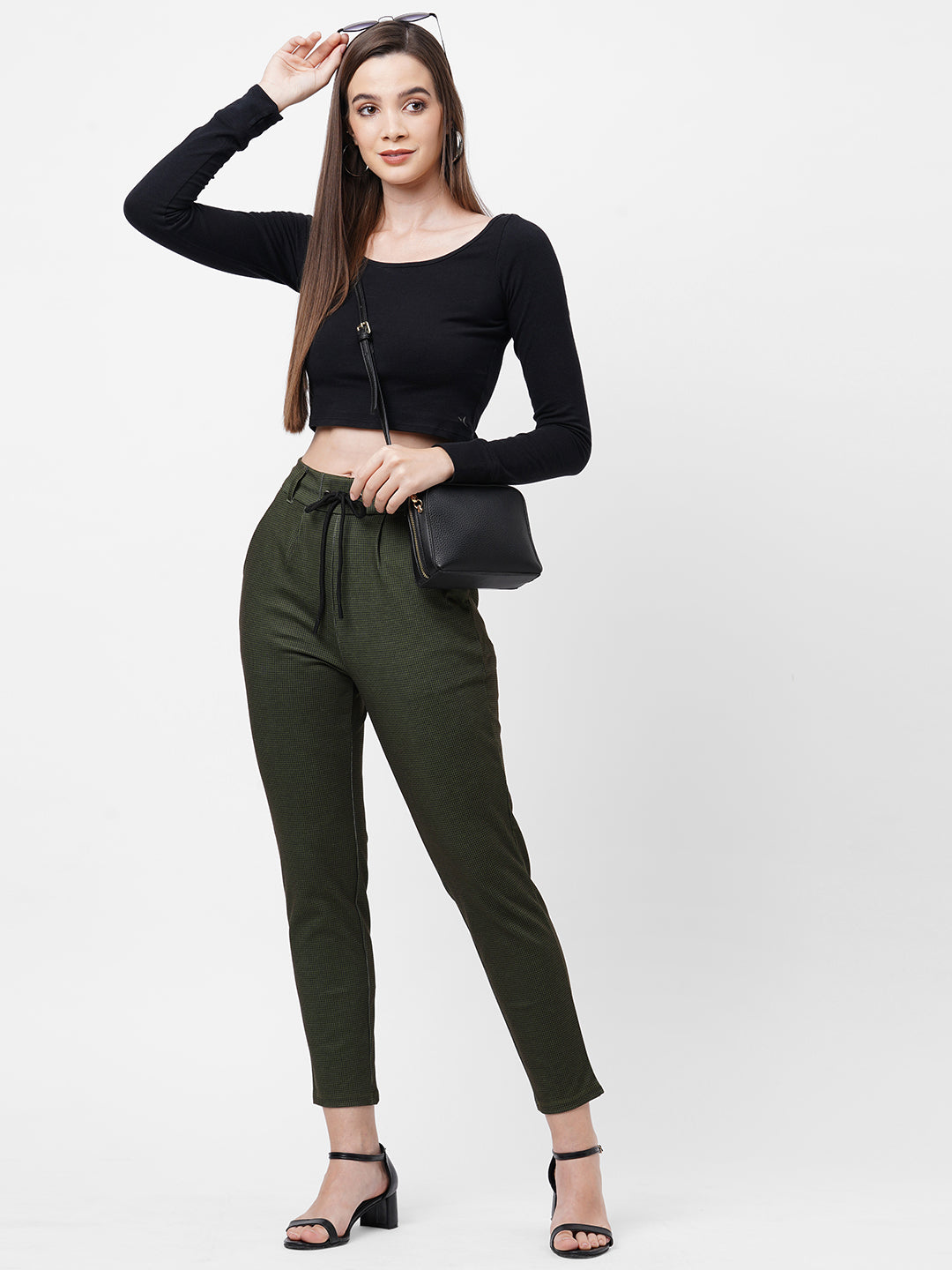Women High-Rise Skinny Treggings