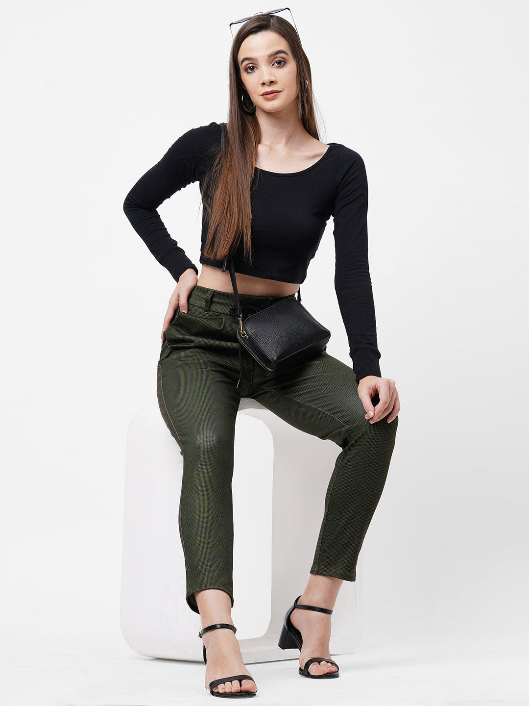 Women High-Rise Skinny Treggings