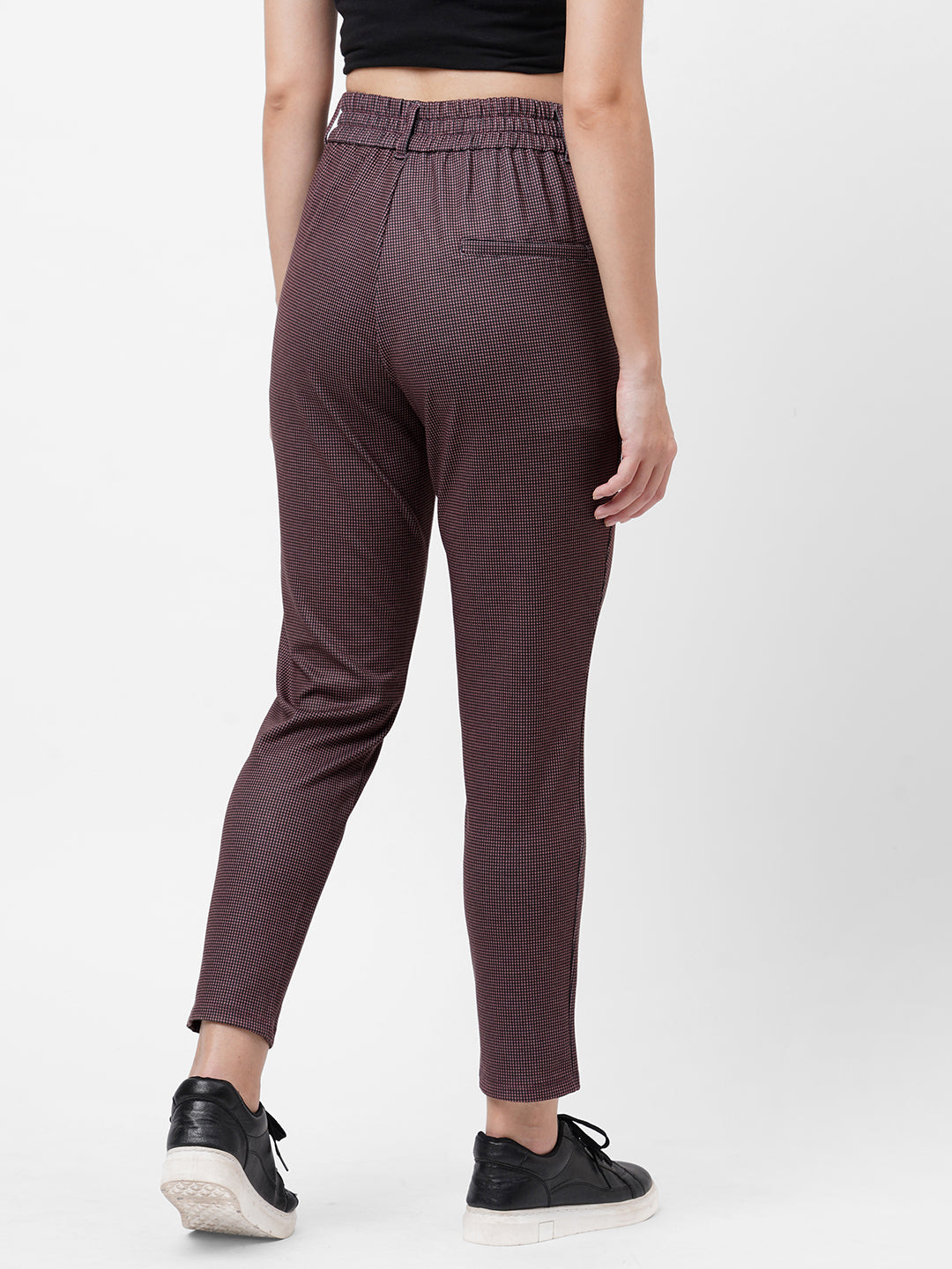 Women Black/Brick Treggings